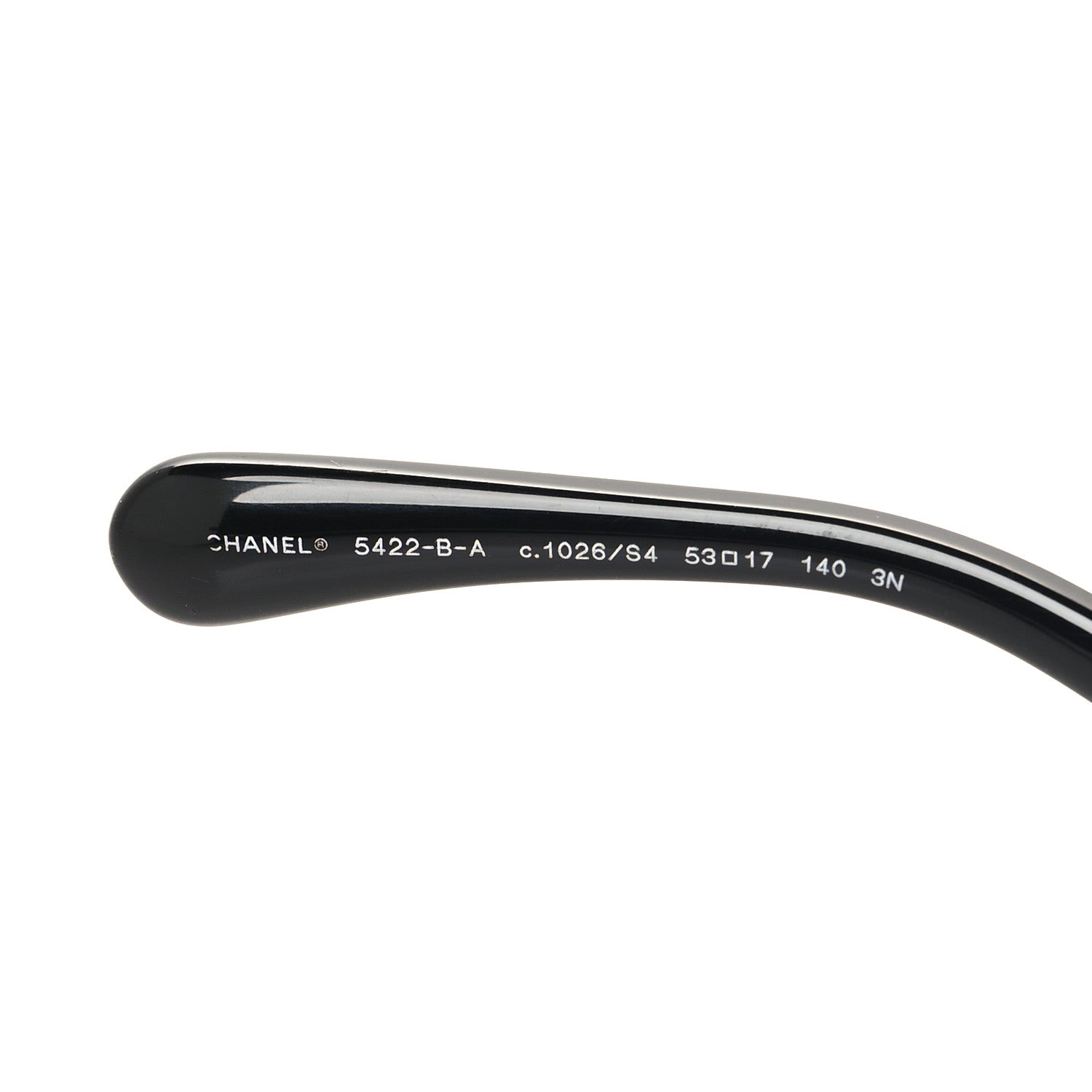 Chanel Acetate Strass Square Sunglasses 5422-B-A Black White 5 of 7