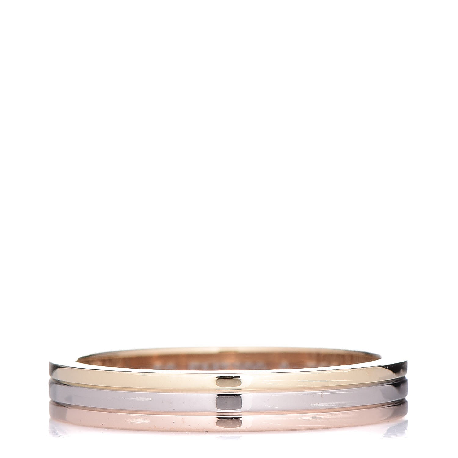 Cartier 18K White Pink Yellow Gold 3.5mm Vendome Louis Cartier Wedding Band 56 7.5 1 of 6