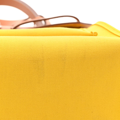 Hermes Vache Hunter Toile Officier Herbag Zip PM 31 PM Natural Jaune De Naples 26 of 29
