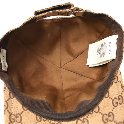 Gucci Monogram Textured Dollar Calfskin Zeno Baseball Hat M Beige 7 of 9