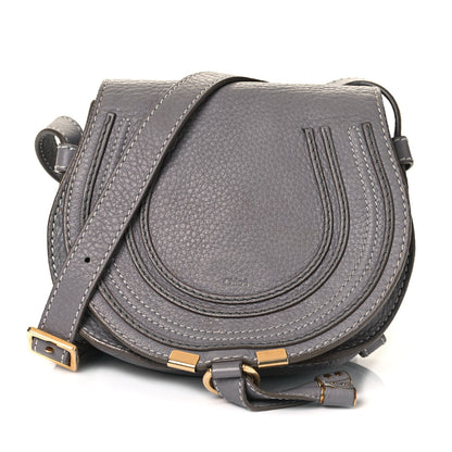 Chloe Calfskin Mini Marcie Round Crossbody Bag Cashmere Grey 1 of 13