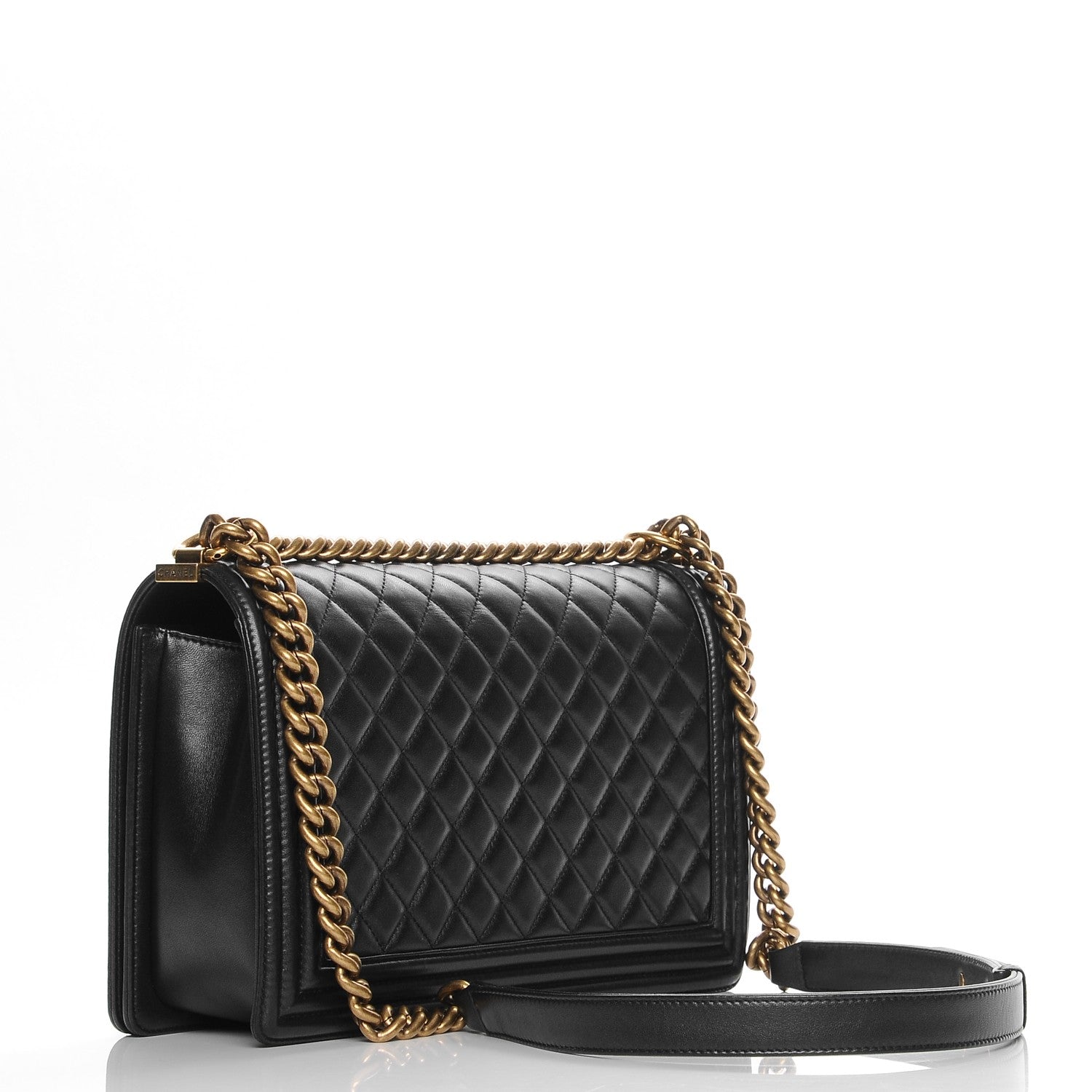 Chanel Lambskin Quilted New Medium Boy Flap Black 3 of 7
