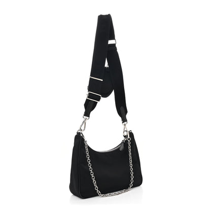 Prada Nylon Re-Edition 2005 Shoulder Bag Black 3 of 11