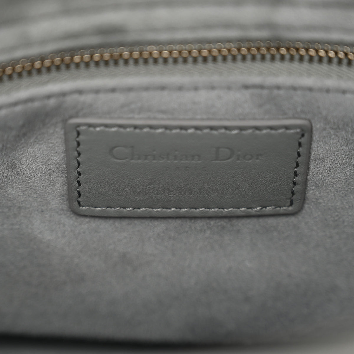 Ultra Matte Calfskin Cannage Small My ABCDior Lady Dior Grey