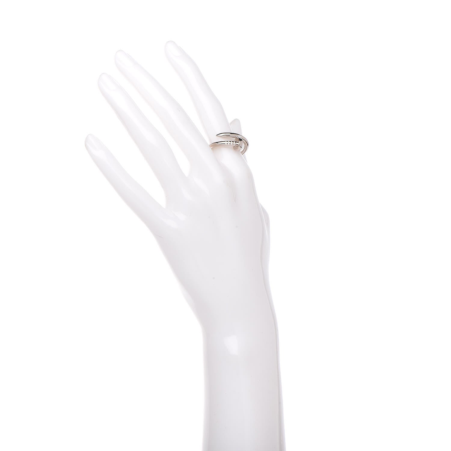 Cartier 18K White Gold Juste Un Clou Ring 58 5 8.25 2 of 5