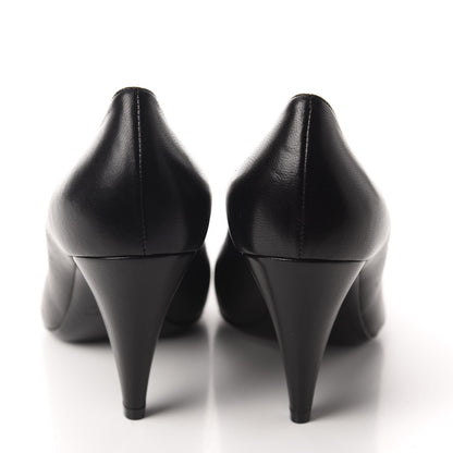 Saint Laurent Calfskin Era Pumps 39.5 Black 5 of 10