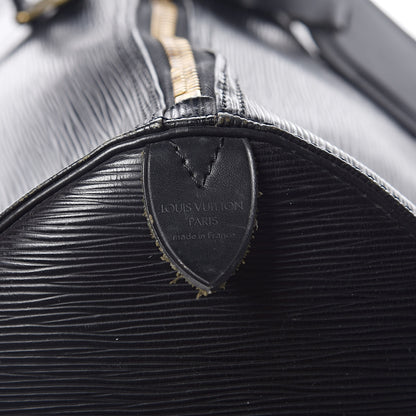 Louis Vuitton Epi Keepall 55 Black 6 of 21