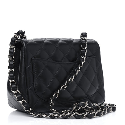 Chanel Lambskin Quilted Mini Square Flap Black 2 of 5