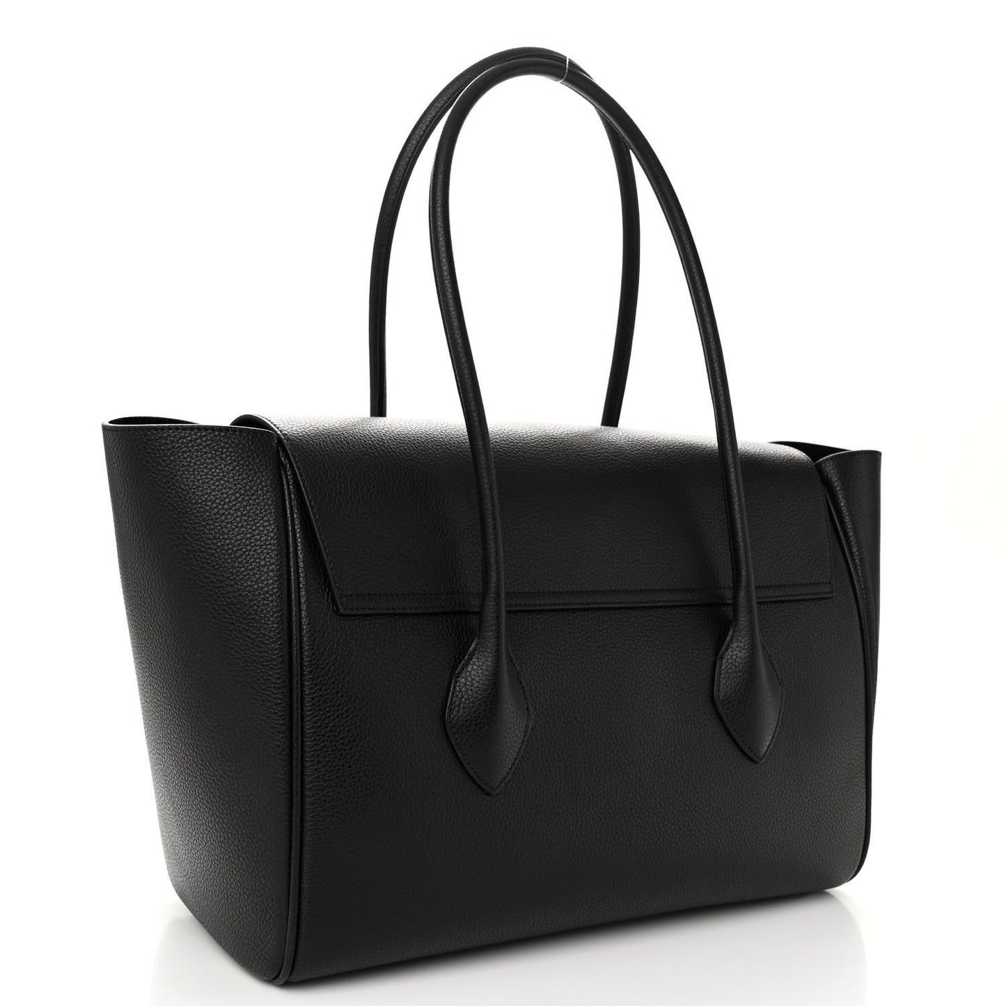 Grainy Calfskin Tote Black