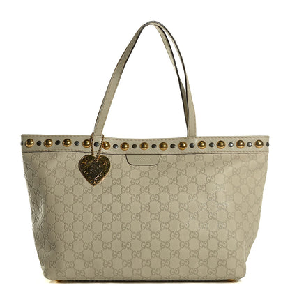 Gucci Guccissima Medium Babouska Shopping Tote Off White 1 of 7