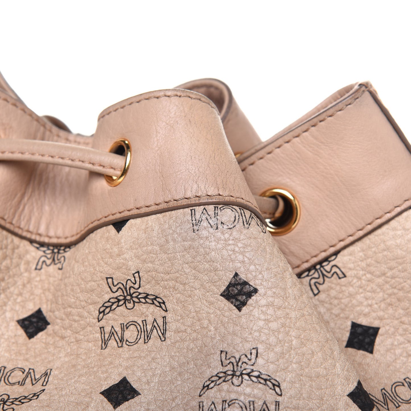 Visetos Essential Drawstring Bucket Bag Beige