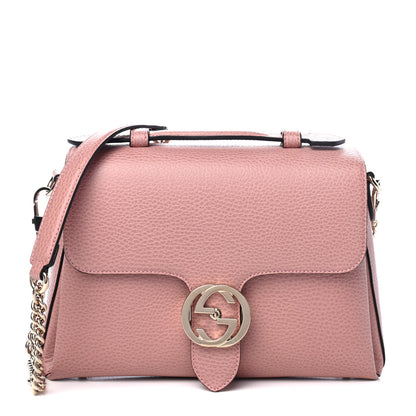 Gucci Dollar Calfskin Interlocking G Top Handle Shoulder Bag Soft Pink 1 of 4