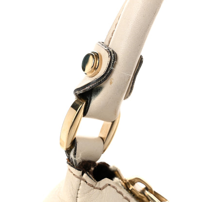 Gucci Monogram Medium D Gold Ring Hobo White 11 of 11