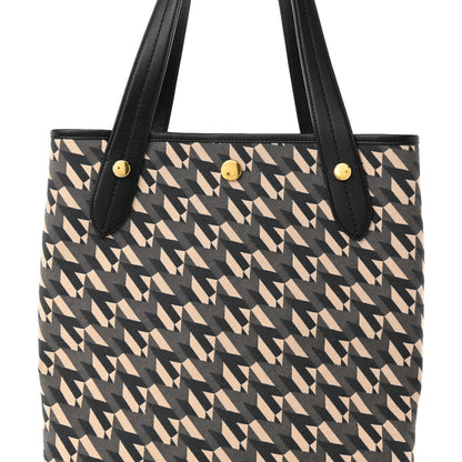 Mulberry Econyl Nylon Jacquard Calfskin Monogram Shopper Tote Black 7 of 9