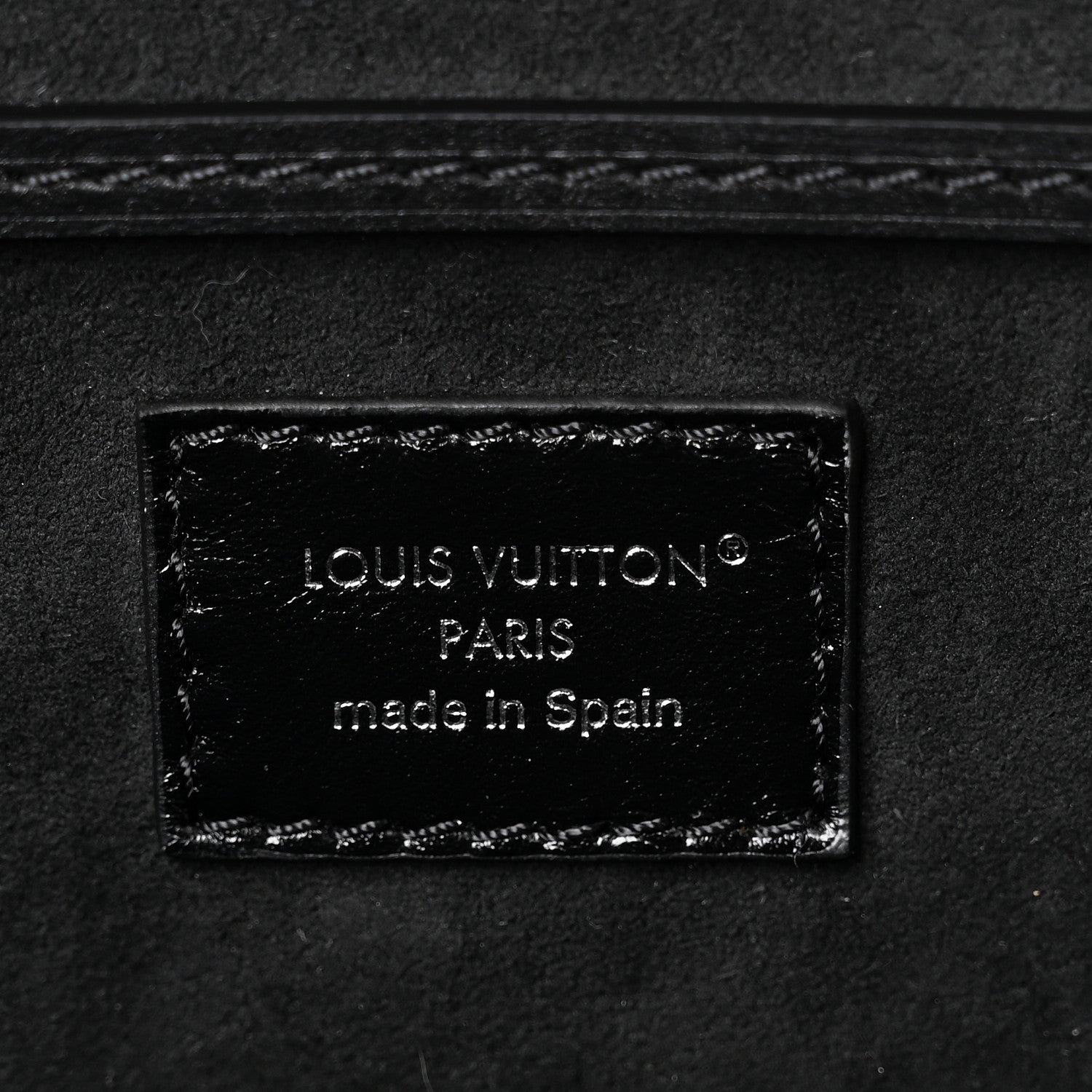 Louis Vuitton Lambskin Monogram Montsouris Vibe PM Black 6 of 10