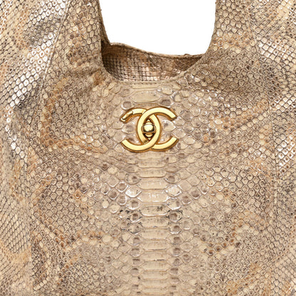 Chanel Snakeskin CC Hobo Beige 7 of 9