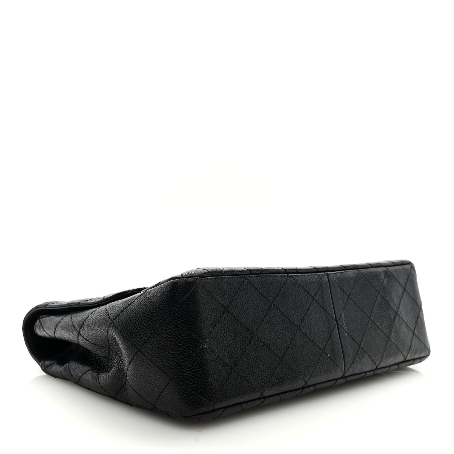 Caviar Quilted Jumbo Single Flap Black