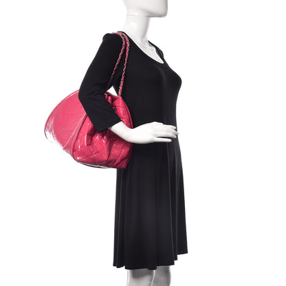 Chanel Vinyl Lipstick Ligne Accordion Tote Pink 2 of 18