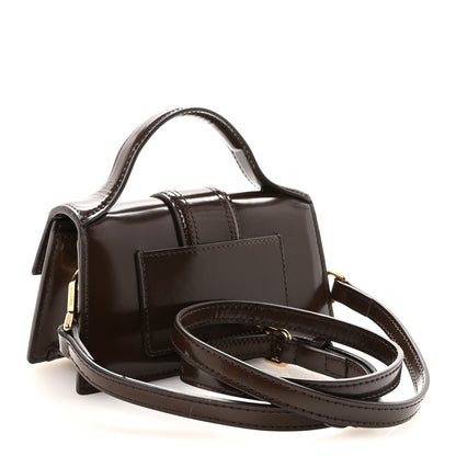 Jacquemus Glazed Calfskin Le Grand Bambino Midnight Brown 3 of 9