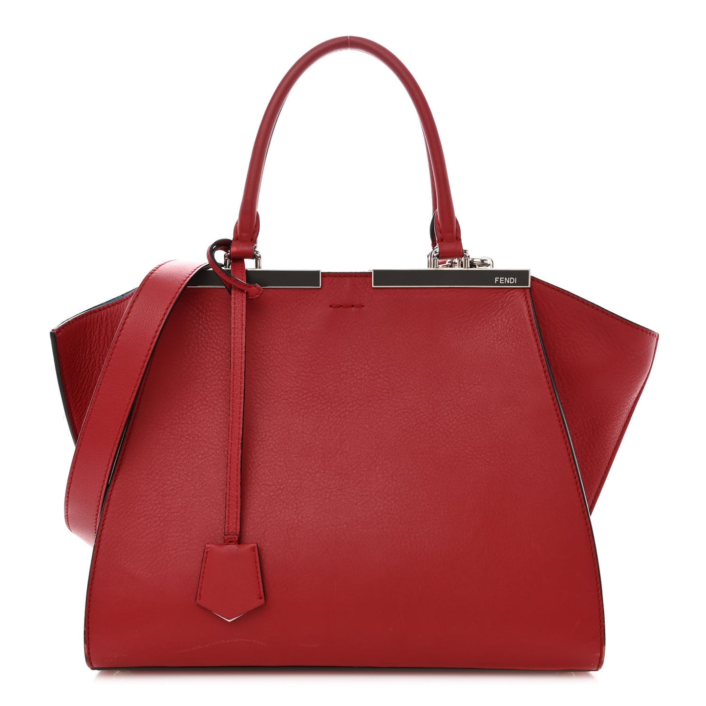 Vitello Dolce Shiny Nappa Petite 3Jours Tote Mattone Maldives