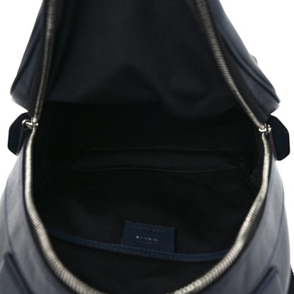 Christian Dior X SHAWN STUSSY Grained Calfskin Ox Head Crossbody Backpack Navy Blue 5 of 8
