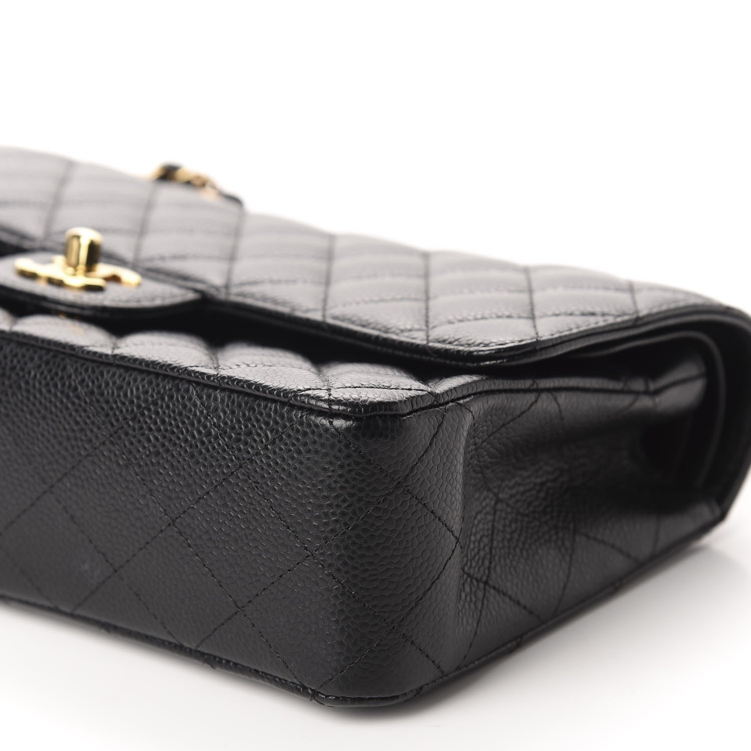 Chanel Caviar Quilted Medium Double Flap Black 7 of 11