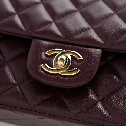 Chanel Lambskin Quilted Mini Rectangular Flap Dark Purple 12 of 12