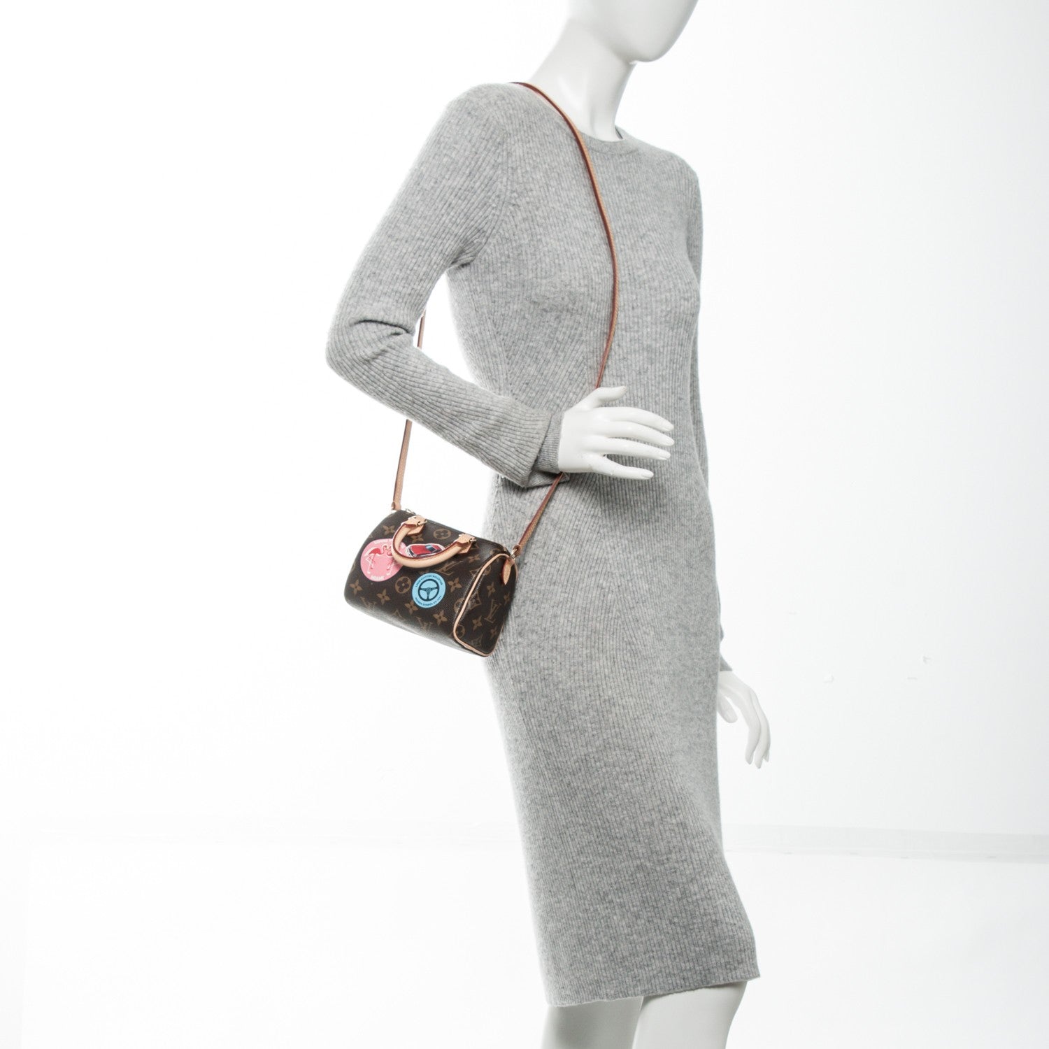 Louis Vuitton Monogram World Tour Nano Speedy 2 of 7