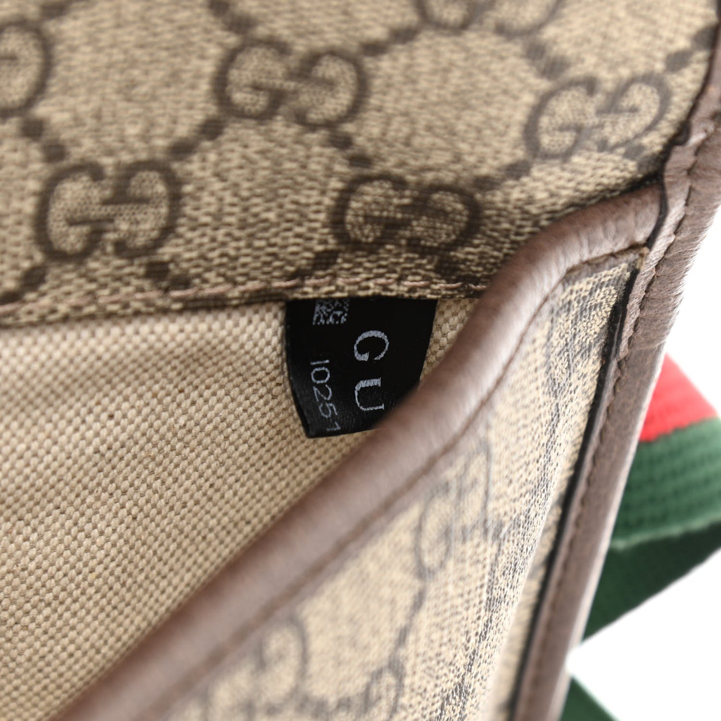 GG Supreme Monogram Neo Vintage Web Belt Bag Brown