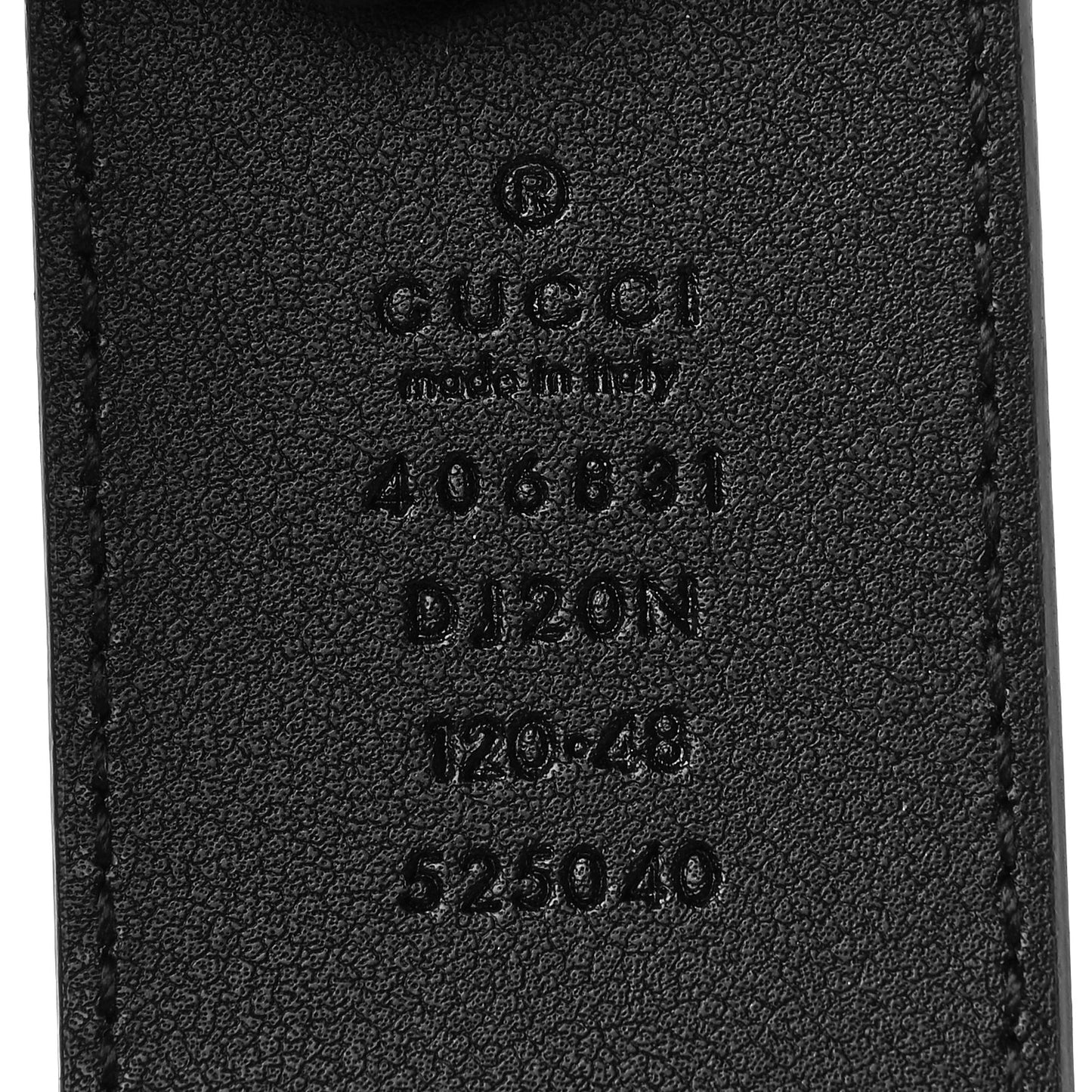 Textured Dollar Calfskin Nickel Double G 40mm Belt 90 36 Black