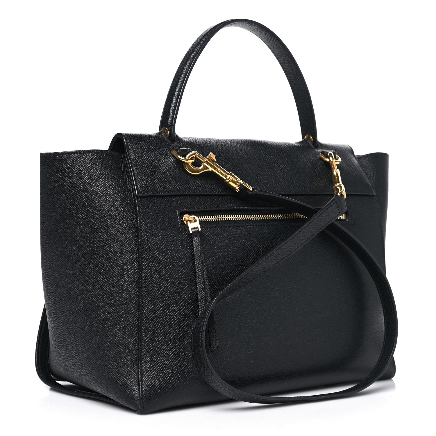 Celine Grained Calfskin Mini Belt Bag Black 3 of 9