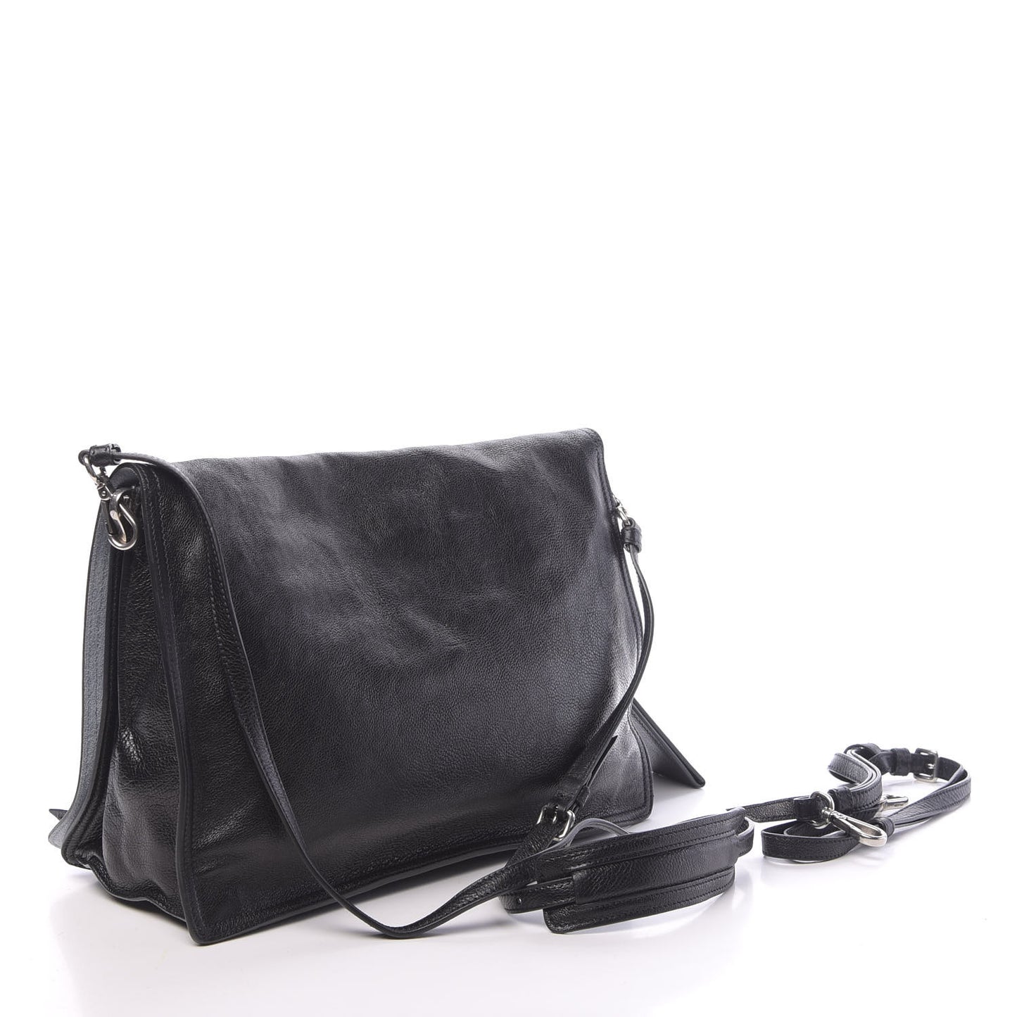 Glace Calf Etiquette Flap Black Astrale
