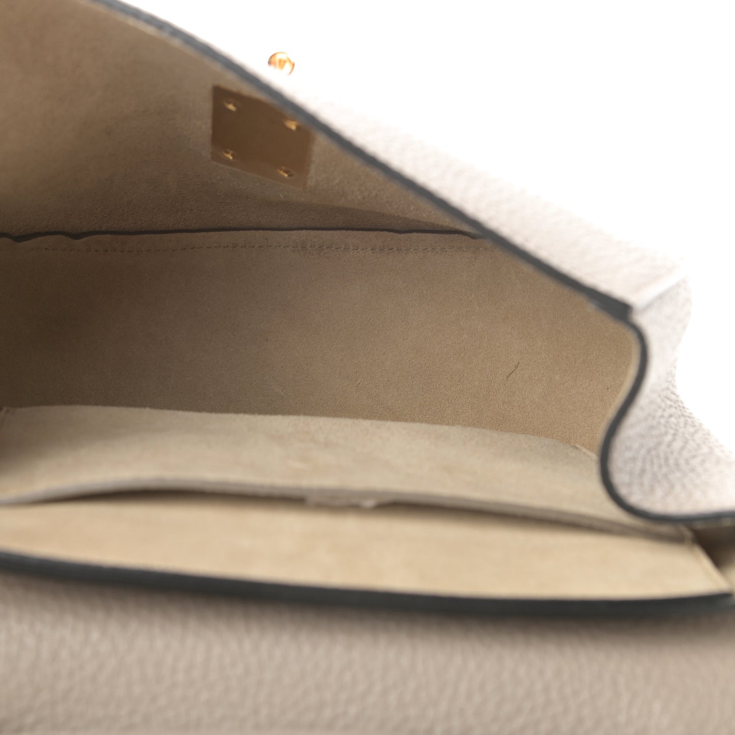 Grained Lambskin Drew Shoulder Bag Motty Grey