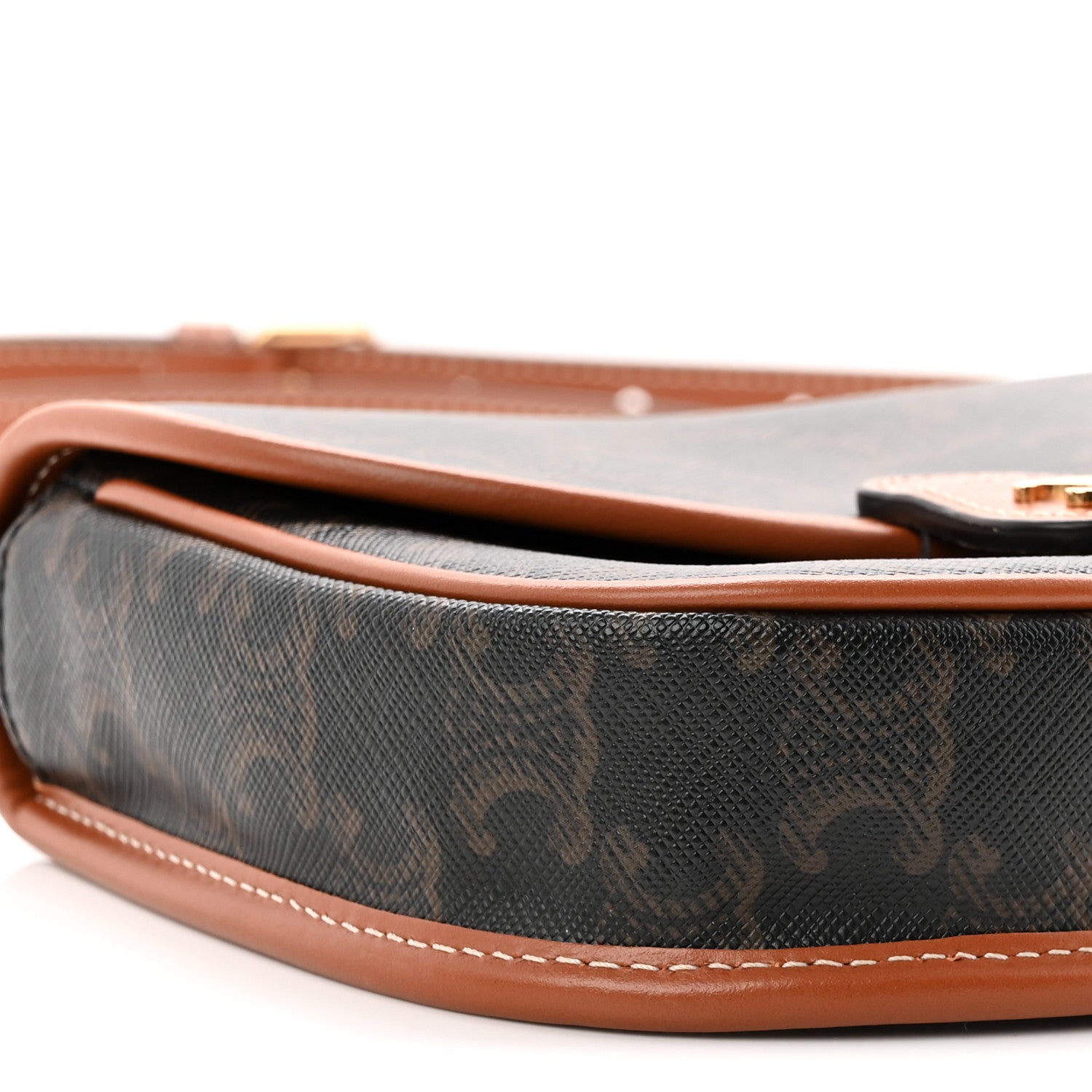 Celine Canvas Calfskin Triomphe Mini Besace Tan 9 of 11