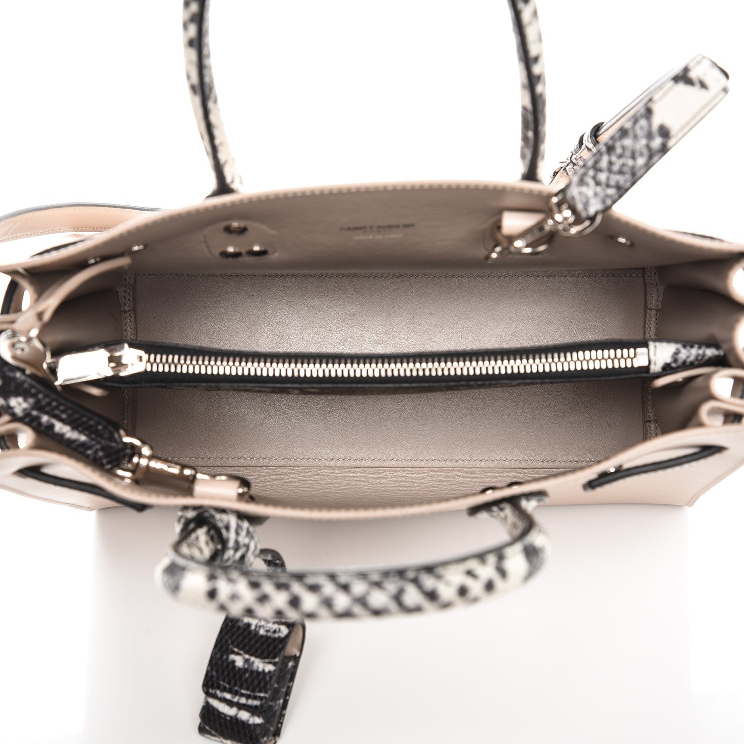 Saint Laurent Calfskin Embossed Python Baby Sac De Jour Powder Pink 5 of 6