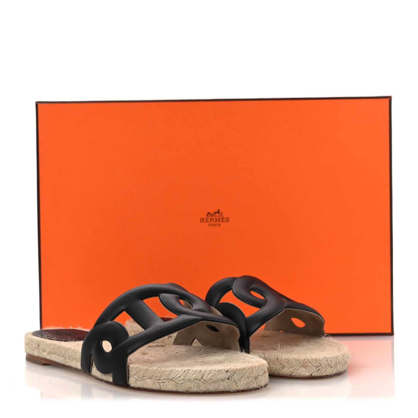 Nappa Famosa Espadrille Sandals 37 Black