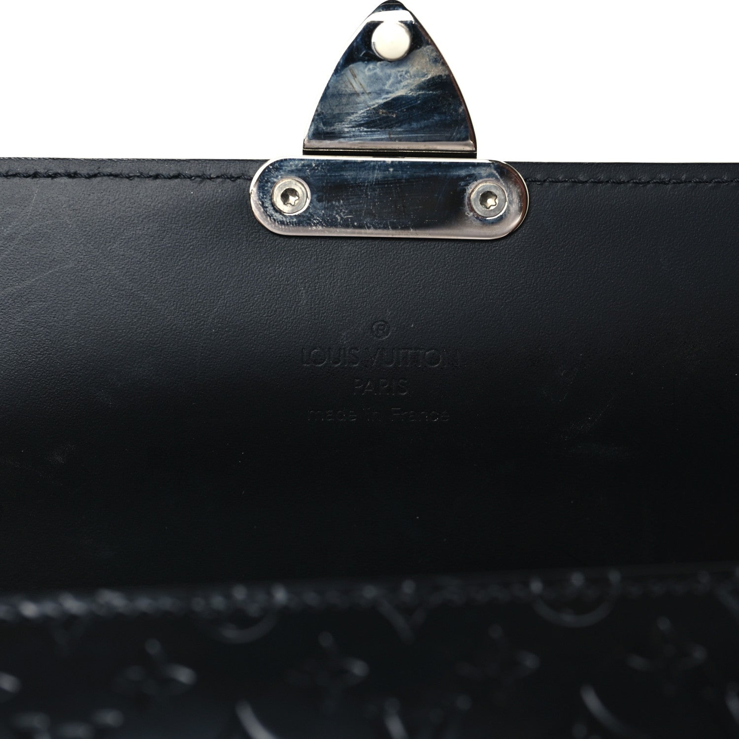 Louis Vuitton Monogram Glace Anouchka Pochette MM Black 9 of 9