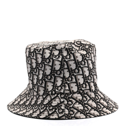 Christian Dior Oblique Reversible Teddy-D Brim Bucket Hat 58 Black 5 of 16