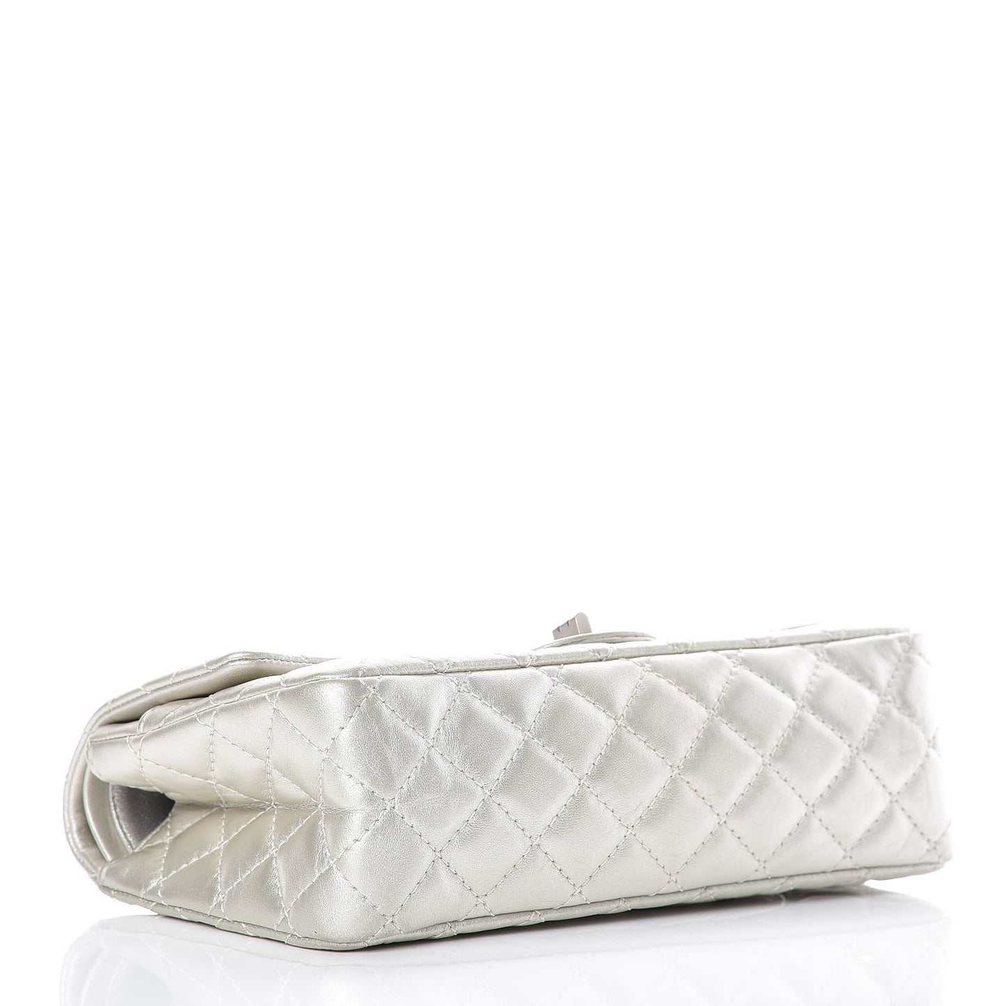 Metallic Aged Calfskin 2.55 Reissue 225 Flap Silver