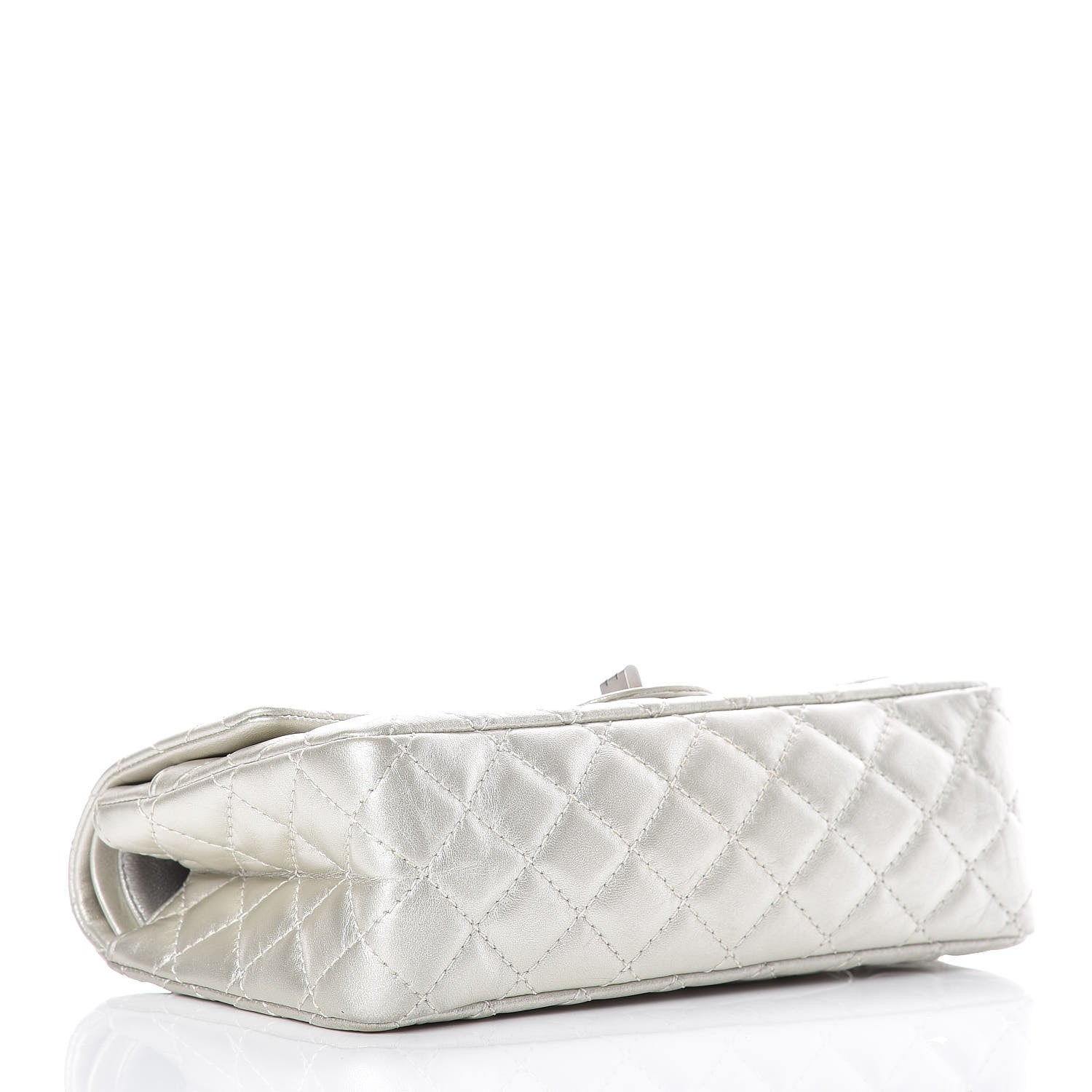 Chanel Metallic Aged Calfskin 2.55 Reissue 225 Flap Silver 5 of 11