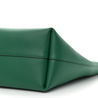 Saint Laurent Calfskin Large Shopping Tote Emerald Green 11 of 13