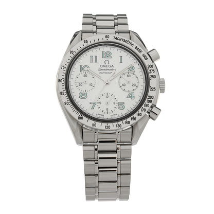 Omega Stainless Steel Mother of Pearl 39mm Speedmaster Chronograph Automatic Watch 3502.71 1 of 7