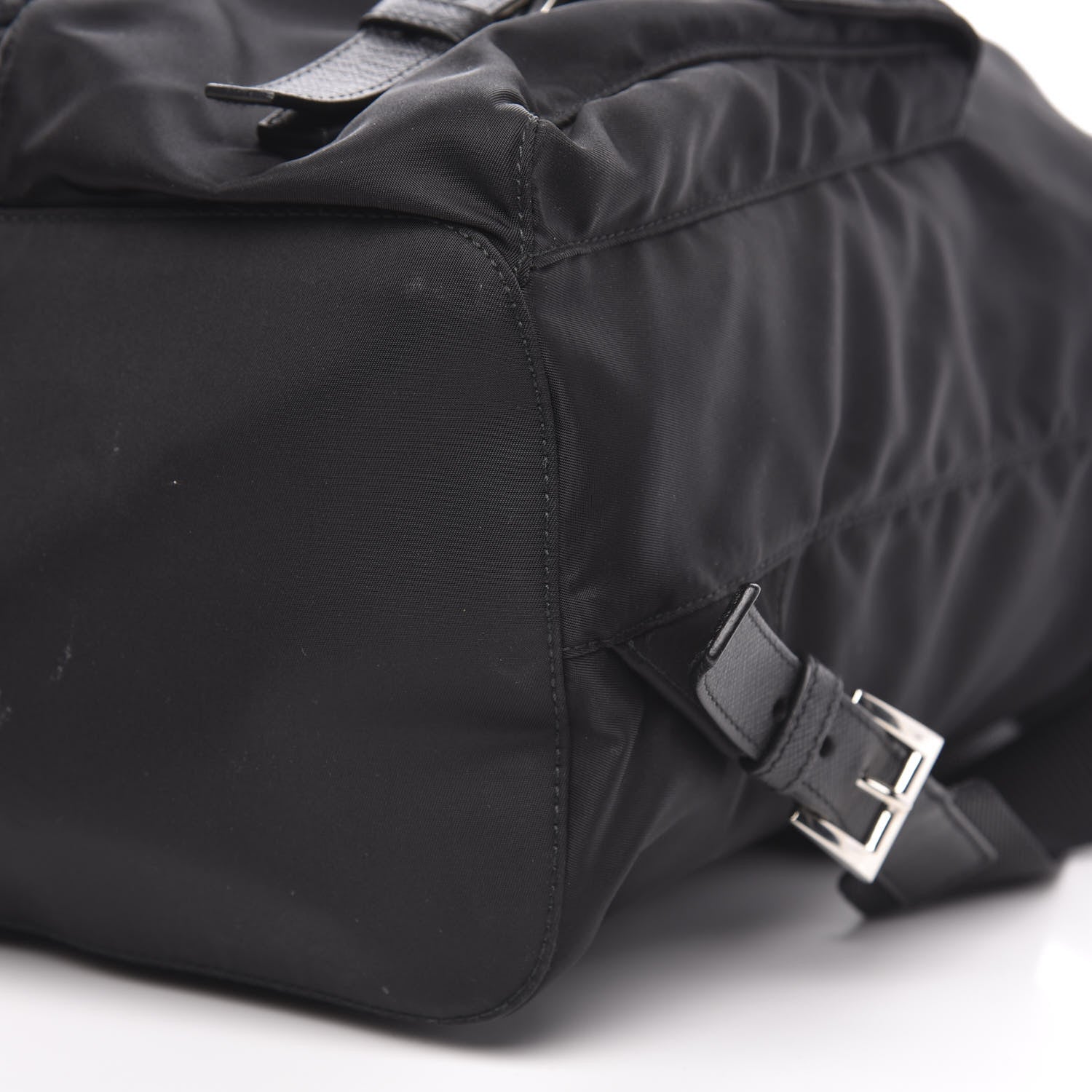 Prada Tessuto Nylon Saffiano Medium Backpack Black 9 of 9