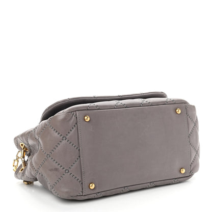 Chanel Calfskin Quilted Retro Chain Flap Grey 4 of 16