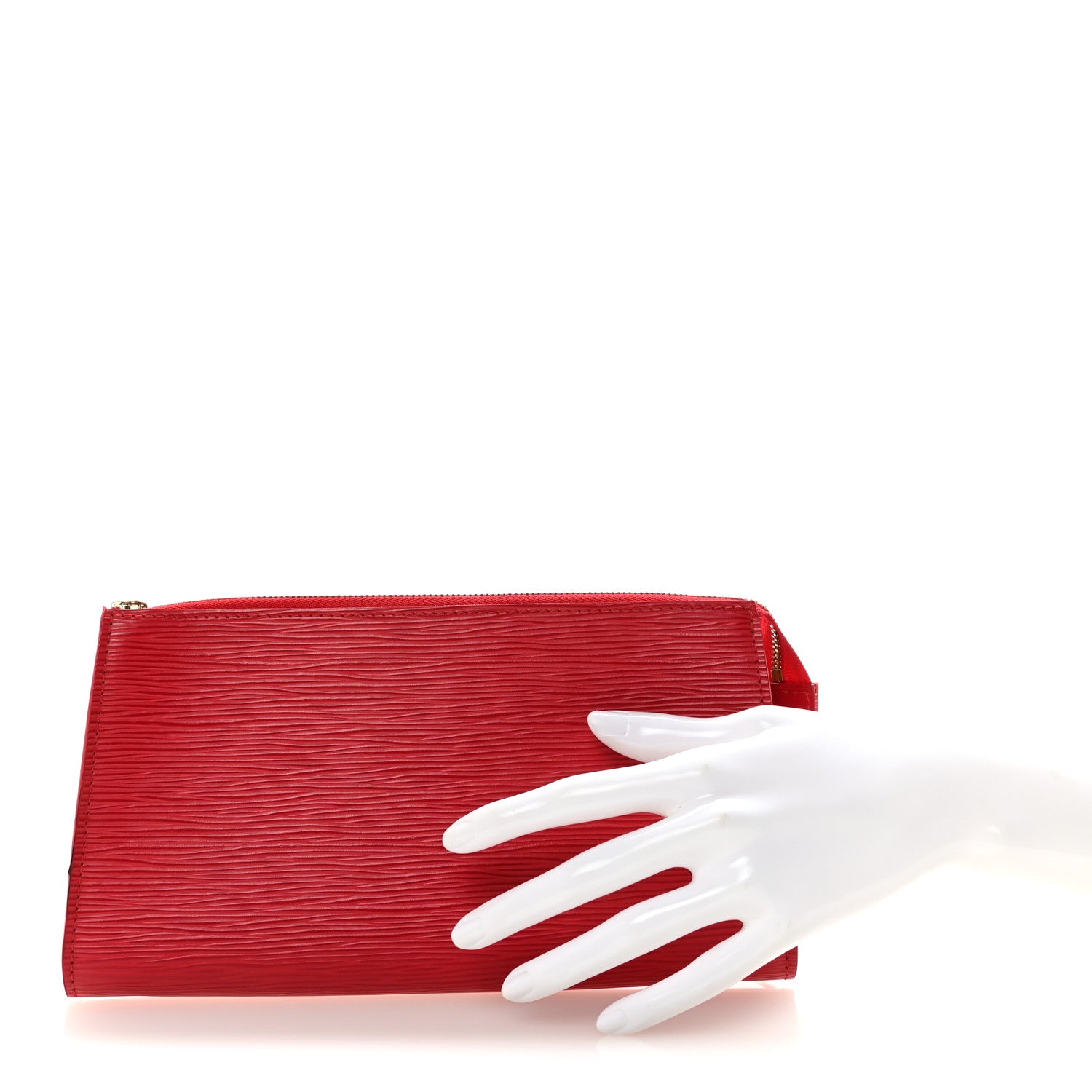 Louis Vuitton Epi Pochette Accessories 21 Castillan Red 2 of 6