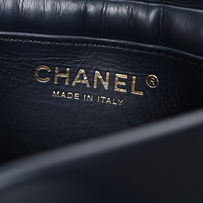 Chanel Calfskin Quilted Mini Nailed CC Flap Bag Blue 6 of 10
