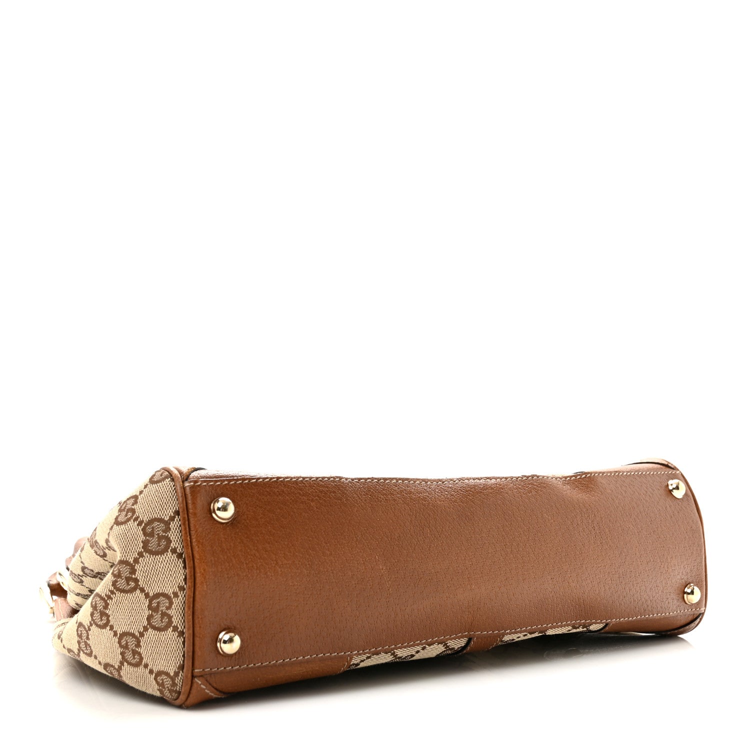 Gucci Monogram Calfskin Large Bardot Shoulder Bag Brown 3 of 14
