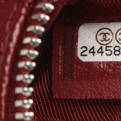 Chanel Caviar Quilted Small Cosmetic Case Dark Red 7 of 7