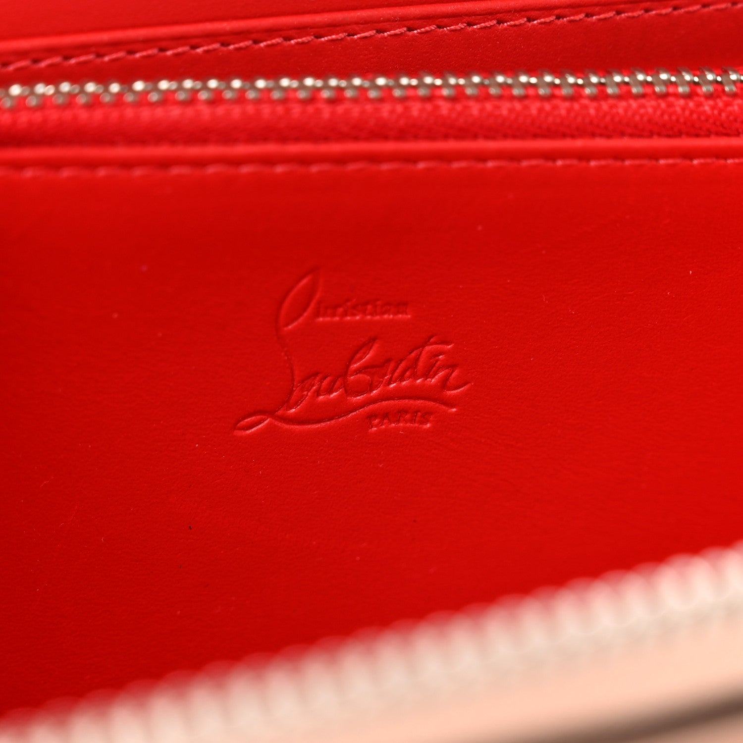 Christian Louboutin Calfskin Loubinthesky Panettone Wallet Nude Multimetal 6 of 7