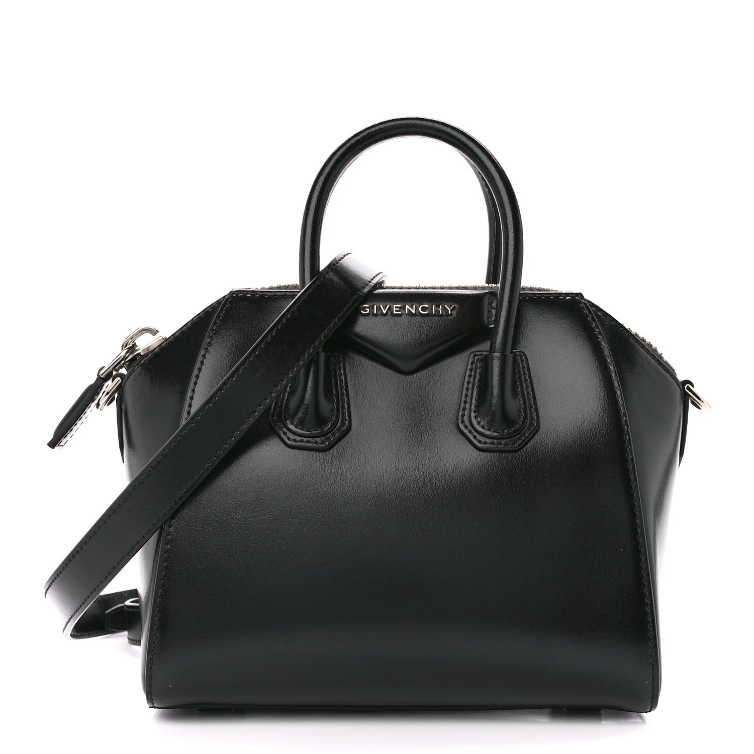 Givenchy Shiny Lord Calfskin Mini Antigona Black 1 of 10
